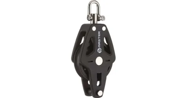 Pulley Master Single with Becket 90mm up to 14mm lines
