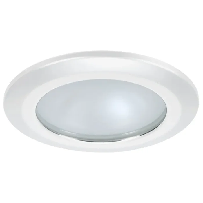 Quick Kor XP Downlight LED – 6W, IP66, Spring Mounted – Round White Bezel, Round Daylight Light