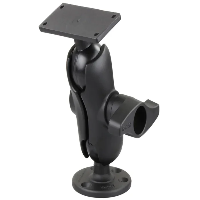 RAM Mount 2.25″ Ball Mount w/3.68″ Round Base & 2″ x 5″ Rectangular Base f/Humminbird HELIX 9, 10 & 12 [RAM-D-202-25-C-202U]