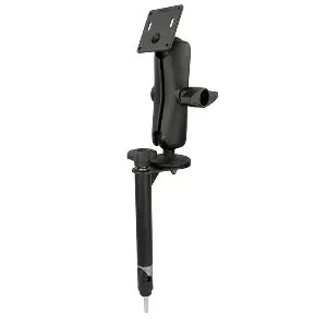 RAM Mount 8in Upper Flange Pole with D Size 75x75mm VESA Mount
