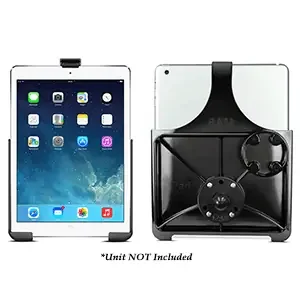 RAM Mount EZ-Roll Model Specific Cradle with Round Base Adapter for the iPad 5th Generation, Apple iPad Air 1-2 and iPad Pro 9.7
