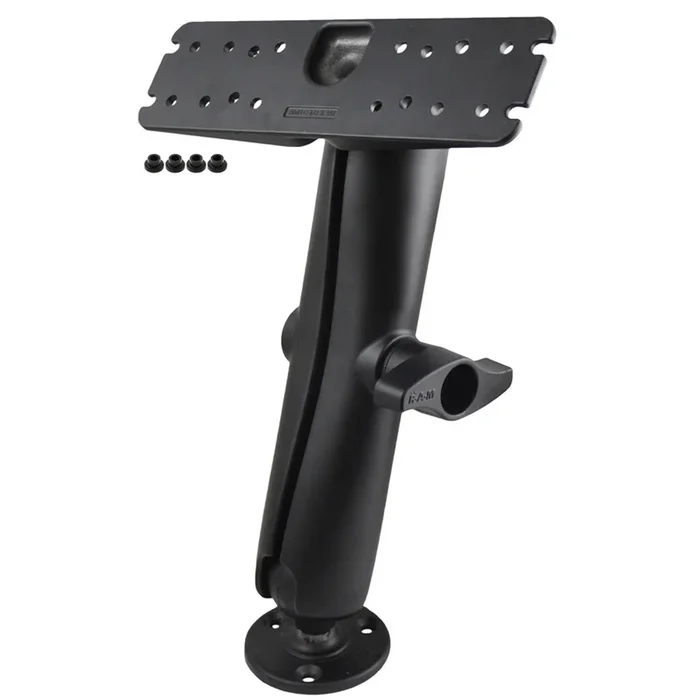 RAM Mount Marine Electronics Mount Long – Gimbal Brackets Under 15lbs [RAM-D-111U-E]