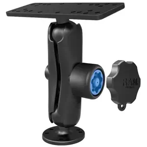 RAM Mount Marine Electronics Mount with Pin-Lock Security Kit