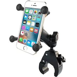 RAM Mount Small Tough-Claw Base with Double Socket Arm and Universal X-Grip Cell/iPhone Cradle