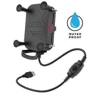 RAM Mount Tough-Charge with X-Grip Tech Waterproof Wireless Charging Holder