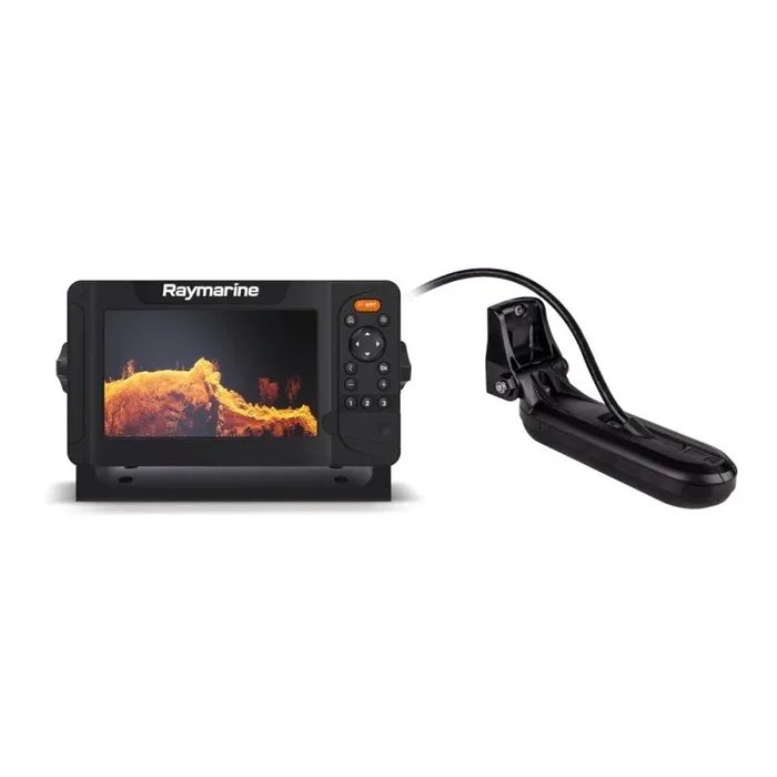 Raymarine Element 7 – 7” Display COMBO with CHIRP Sonar, HyperVision, Wi-Fi, GPS, HV-100+ Transducer, NO Cartography