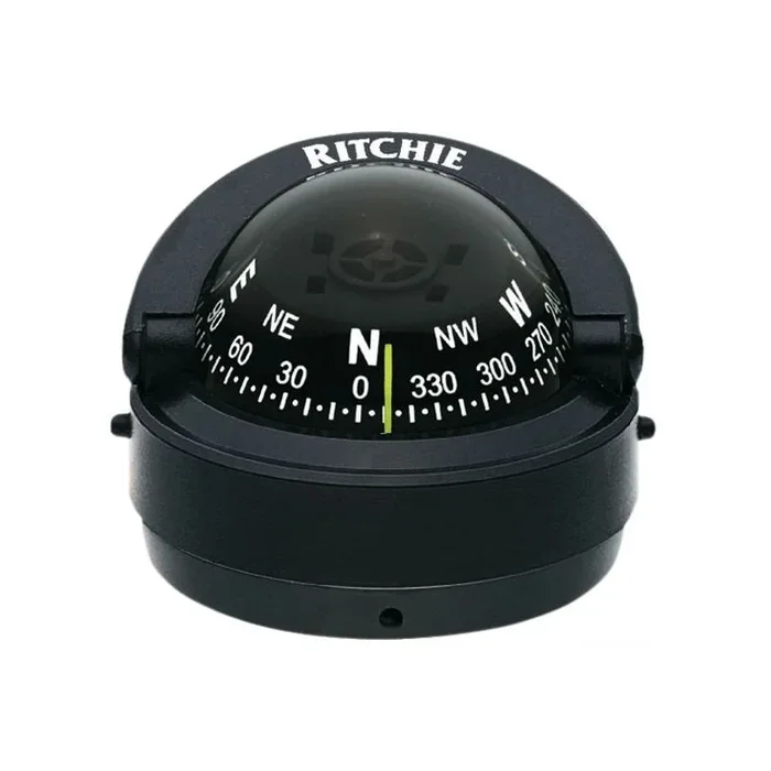RITCHIE Explorer External Compass 23/4″ Black/Black for Nautical Navigation