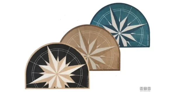 Rosewind round mats colour brown dim 70 x 50 cm