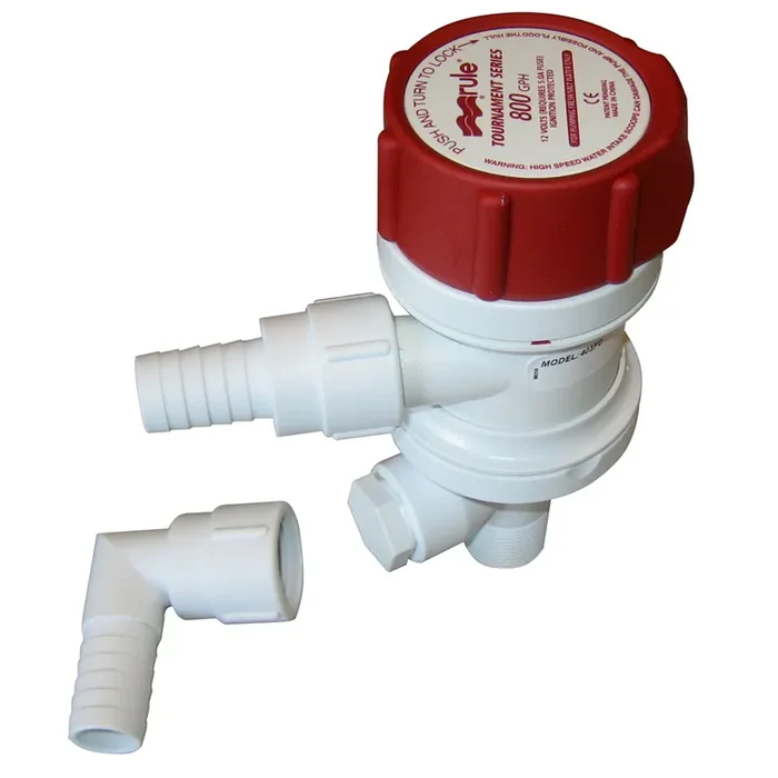 Rule FC Tournament Series 800 GPH Livewell/Aerator with Seacock Inlet