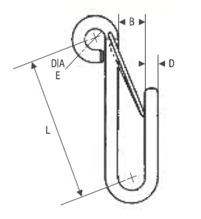 RWO Hook 3mm & Spring Retainer
