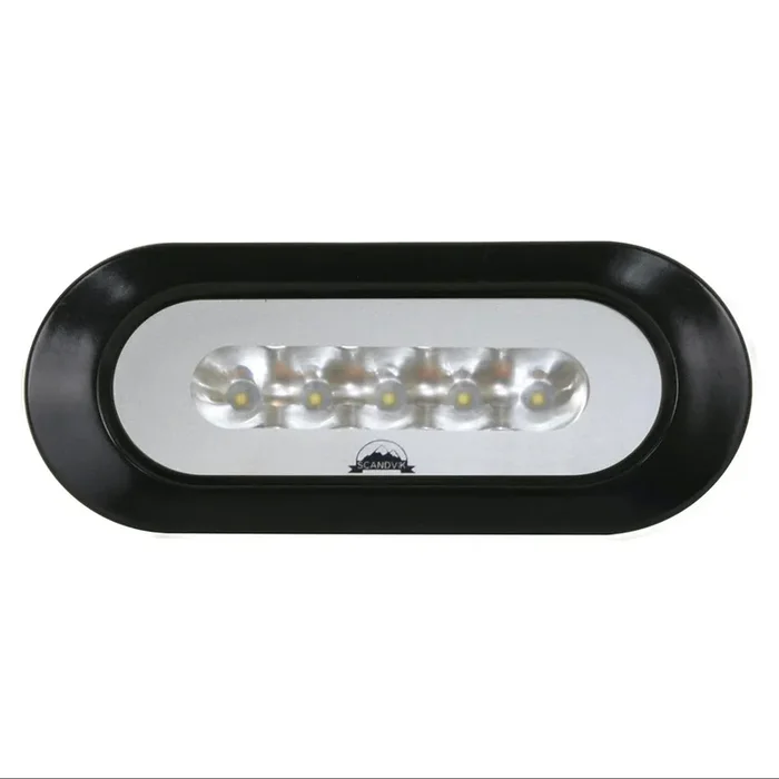 Scandvik Flush Mount Spreader Light – Black [41356P]