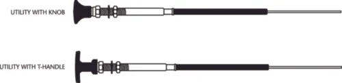 Seastar CC34330 SeaStar Solutions 33LU Control Cablew/Knob/T-handle