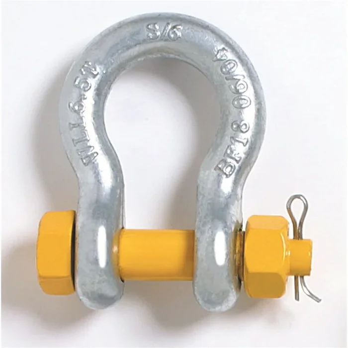 SHACKLE BOW GRADE S SAFETY 85T YELLOW