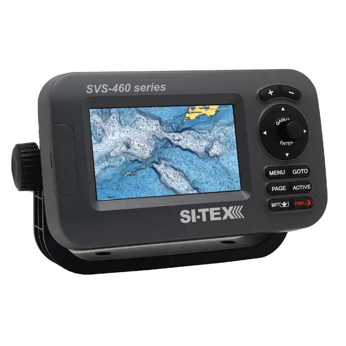 Si-Tex SVS-460C Chartplotter – 4.3in Color Screen with Internal GPS and Navionics+ Flexible Coverage