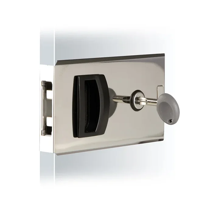 Southco Flush Sliding Door Latch – Square – Aluminum [MF-01-110-60]