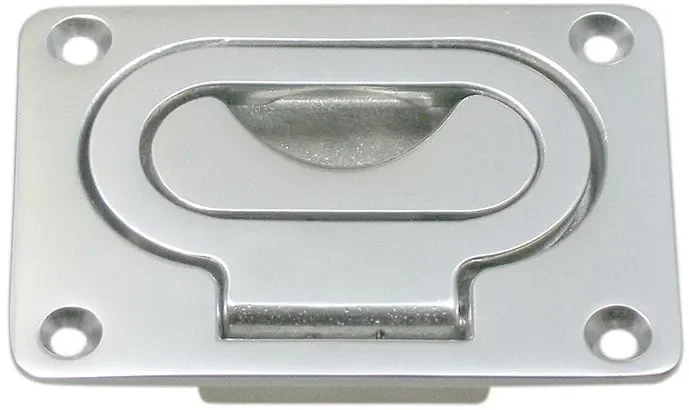 Stainless flush handle with spring