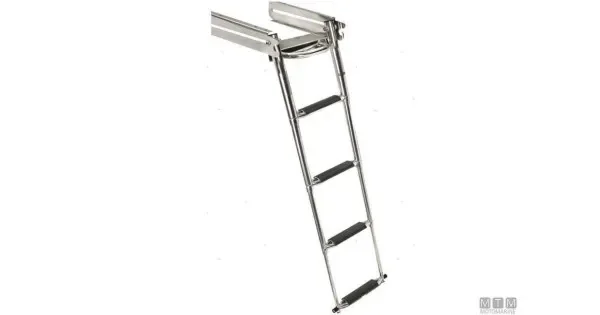 Stainless Ladder 4 Steps H115cm with Slider