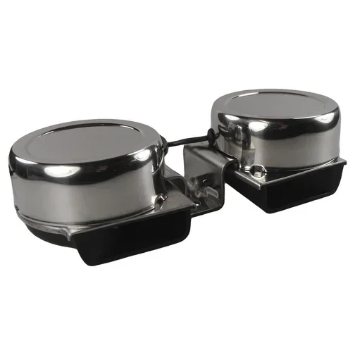 Stainless Steel Compact Twin Horn