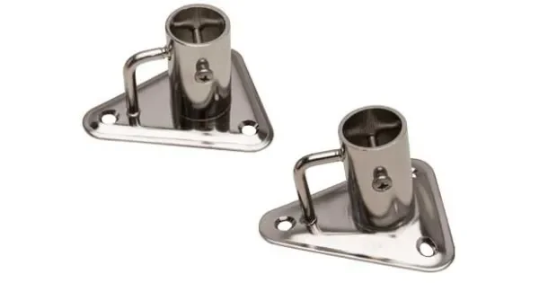 Stanchion Bases Flat 25mm Triangular