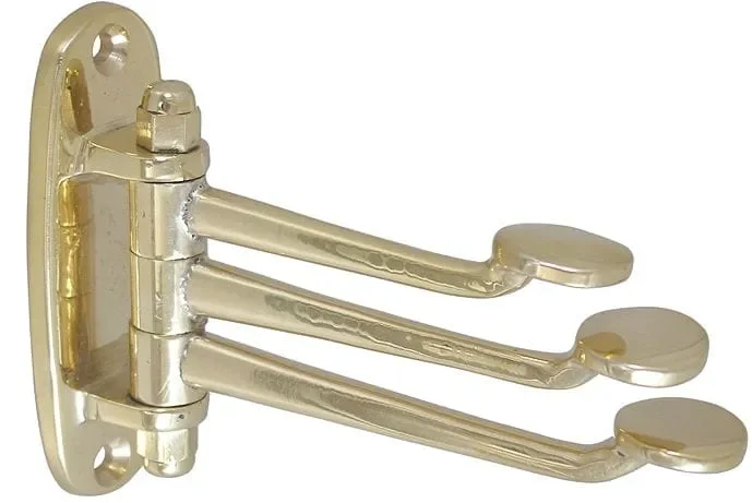 Swivel coat hook straight
