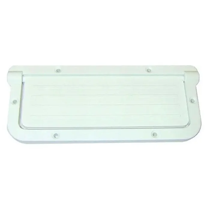 T-H Marine Large Rectangular Scupper – White – LRS-2-DP