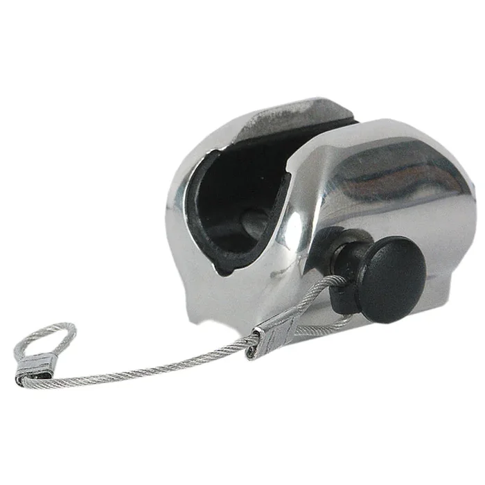TACO Concave Deck Hinge w/Pin Lanyard – Fits 7/8″ Tube [F13-0242/244BN-1]