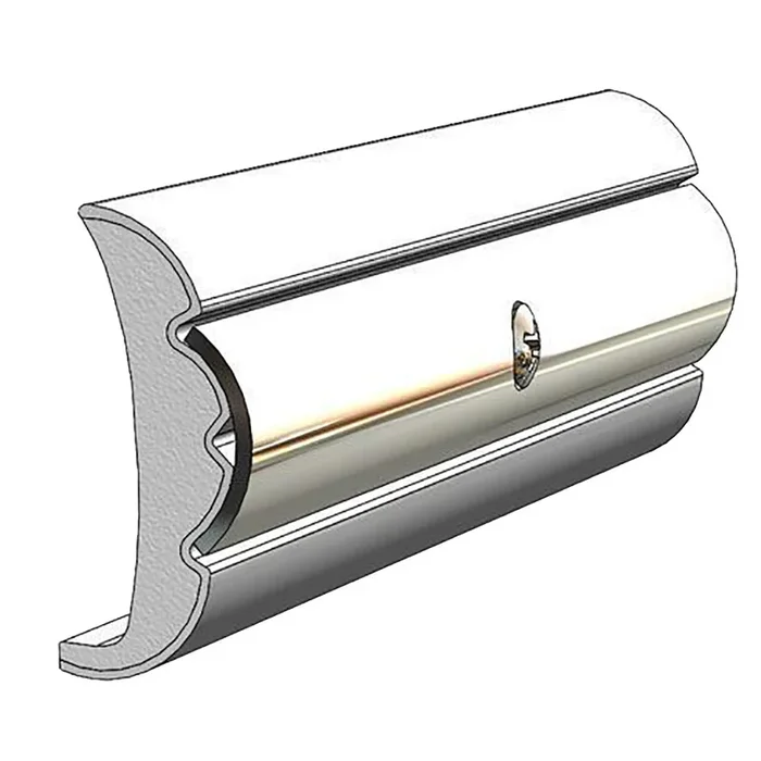 TACO Rigid Vinyl Flex-Core Rub Rail 1.58″ x .635″ – Frosty White 60 [V21-9959WHC60D-1]