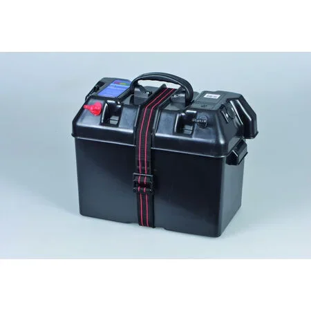 Talamex Battery Box With Quickfit Connection, 2x12V And Battery Test