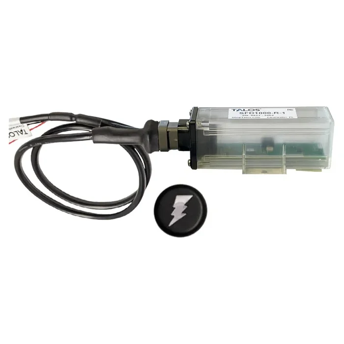 TALOS Remote Housing Lightning Detection System w/20‘ Cable – Black Round Indicator w/Translucent Housing
