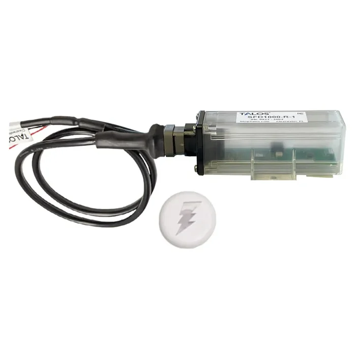 TALOS Remote Housing Lightning Detection System w/20‘ Cable – White Round Indicator w/Translucent Housing