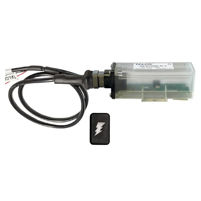 TALOS Remote Housing Lightning Detection System w/3‘ Cable – Black Rectangular Indicator w/Translucent Housing