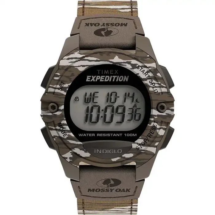 Timex Expedition Mens Classic Digital Chrono Full-Size Watch – Mossy Oak