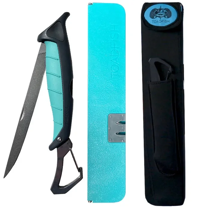 Toadfish Stowaway 7in Fillet Knife with Folding Cutting Board and Neoprene Case
