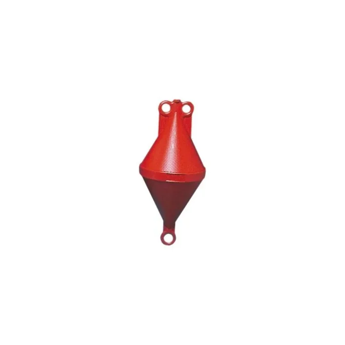 Two-Cone Buoy White 32 x 80 cm – Nautical Marker with Double Ring for Marine Use, Available in Orange, White, or Yellow