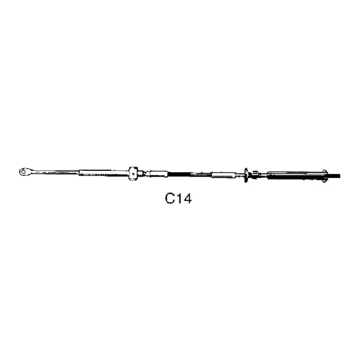 Ultraflex Control Cable C14 FT 14′