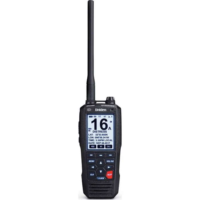 Uniden MHS335BT Handheld VHF Radio with GPS and Bluetooth