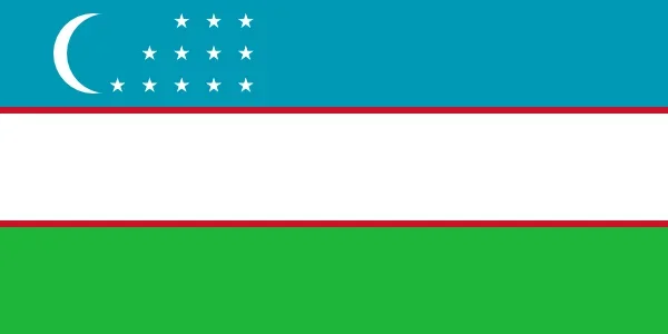 Uzbekistan Courtesy Flag
