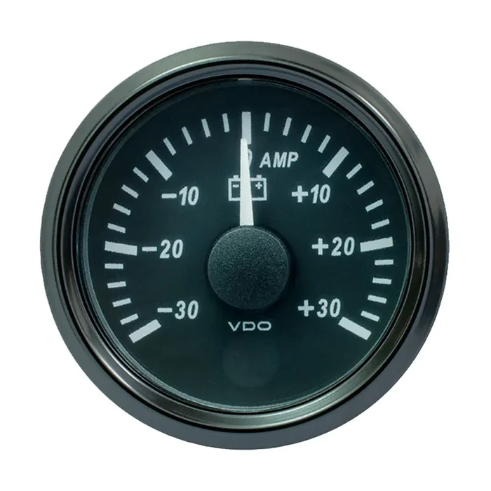VDO SingleViu 52mm (2-1/16″) Ammeter – 30 AMP