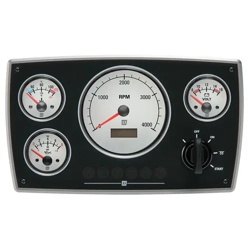 Vetus MPA34KBW2 – Aluminum Instrument Panel MPA34, White, 12 V