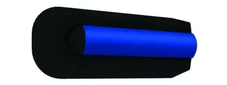 VETUS Set end pieces black for rubbing strake type POLY30 EPOLY30B