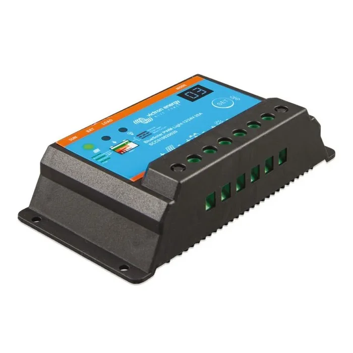 Victron Blue 10 Solar Charge Controller – Efficient Dual Battery Charging with Programmable Current Ratio and Advanced Protection Features