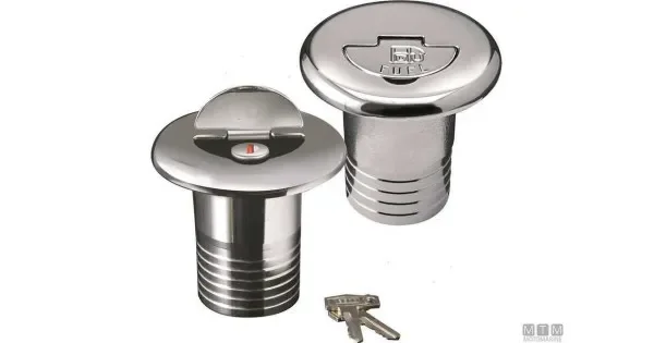 Water Filler Chromed with lock 50mm