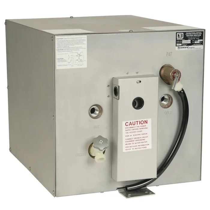 Whale Seaward 11 Gallon Hot Water Heater w/Rear Heat Exchanger – Galvanized Steel – 120V – 1500W [S1100]