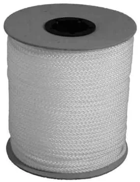 White braided line (PP), per metre