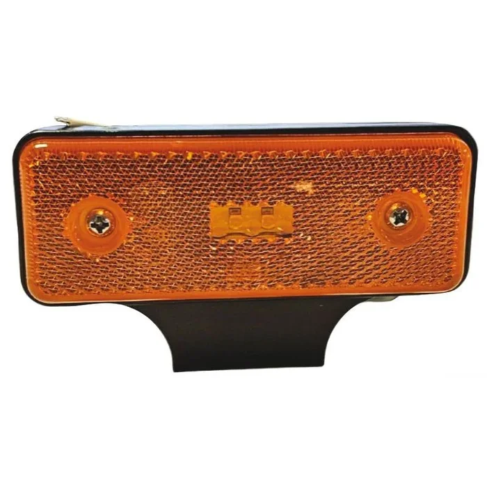 White LED Front Side Light 12/24V with Mounting Bracket