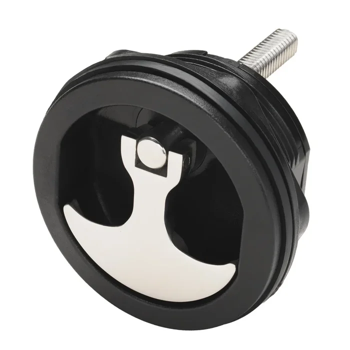 Whitecap Compression Handle – Nylon Black/SS – Non-Locking [6230BC]