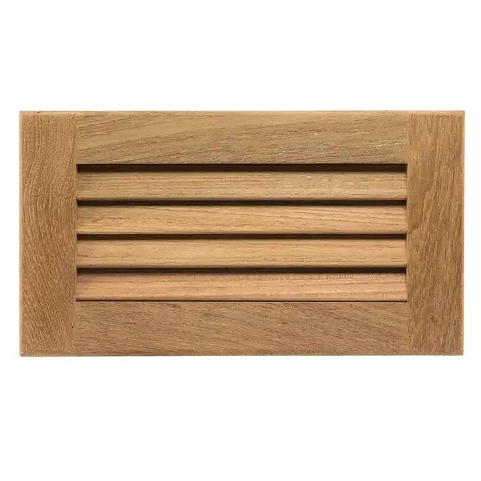 Whitecap Teak Louvered Insert – 6-3/8″ x 11-3/16″ x 3/4″ – 60714