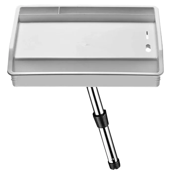 Working Plan for Baits – Plastic Worktop with Drainage and Tool Holder for Nautical Use, Dimensions 454 x 372 mm, Compatible with Built-in Rod Holder