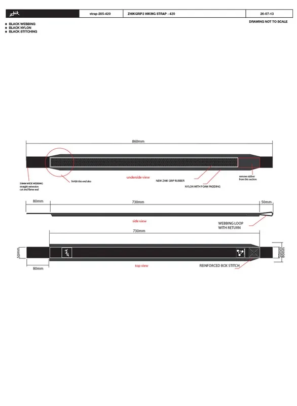Zhik 420 Zhikgrip II Hiking Strap