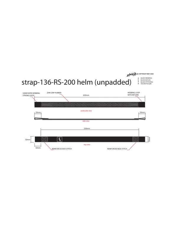 Zhik Rs 200 Helm Unpadded Hiking Strap